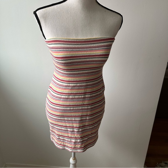 New with Tags! Lovers + Friends Lorraine Mini Dress Multi Striped Size Small - Picture 12 of 13